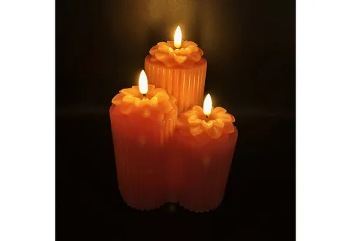 Online-Fuchs LED-Kerze in orange von Online Fuchs