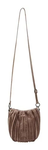 FredsBruder Say Hello Umhängetasche - Karamellbraun - Schultertasche aus genarbtem Leder in elegantem Karamellbraun, ideal für stilbewusste Frauen, die Funktionalität und Design schätzen.