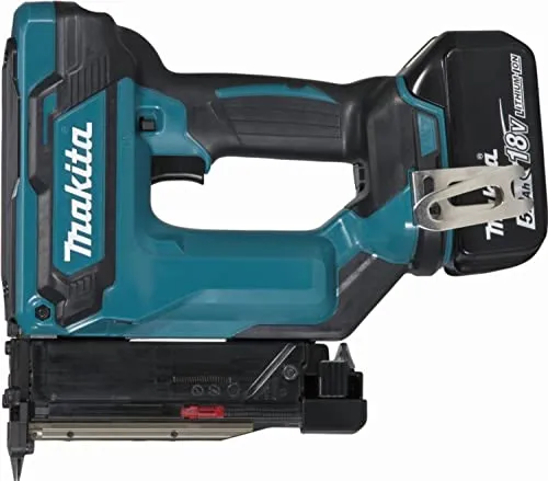 Pintacker MAKITA DPT353RTJ - 18V mit 2 x 5,0 Ah - Tacker für Nadelnägel mit einstellbarer Nageltiefe und kontinuierlichem Modus, ideal für präzise Arbeiten. Mit LED-Licht und rutschfestem Griff für besten Komfort.
