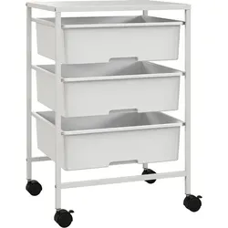 HOMCOM Rollwagen, Servierwagen mit 3 Etagen von HOMCOM