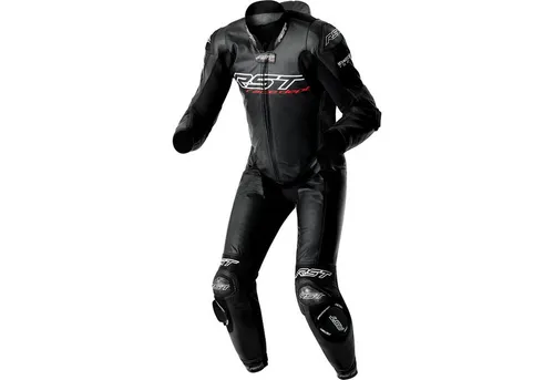 RST Race Dept V4.2 D3O Airbag Lederkombi 1tlg. perforiert - Schwarz - S - Hochwertiger Rennanzug mit integriertem Performance-Airbagsystem für optimalen Schutz. Känguru-Leder und D3O Level 2-Schutz bieten Komfort und Sicherheit für Rennfahrer. Ideal für den professionellen Einsatz auf der Rennstrecke.