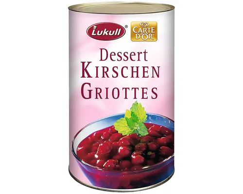 Lukull Obstkonserve, Lukull Dessert Kirschen Griottes Großpackung für Gastro 2000g