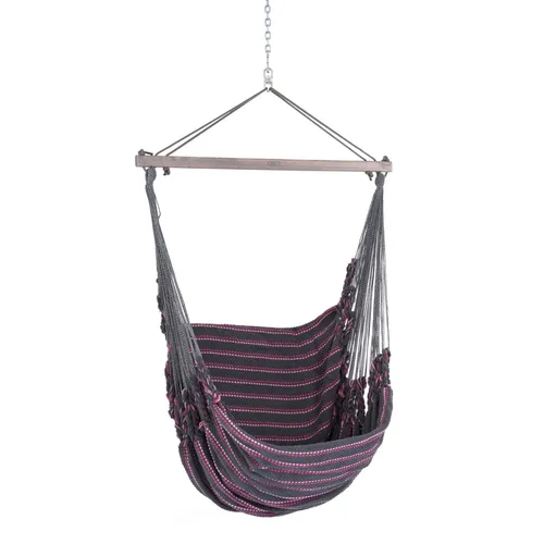 Chico Hängesessel Baumwolle grau-pink Hängestuhl von Chico