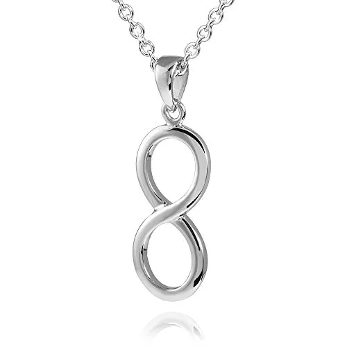 MATERIA Damen Anhänger Silber 925 Unendlichkeit unendlich Ewigkeit Symbol rhodiniert KA-360