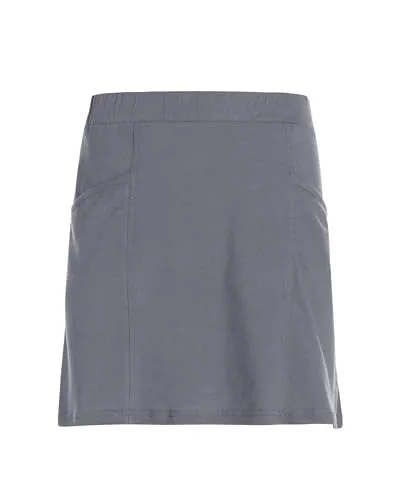 Vishes Damen-Minirock in Grau I Größe 4XL (44-46) I Bequem & modisch für Alltag & Freizeit I Handgefertigt aus 100% Baumwolle I Für warme & kalte Monate I Nachhaltige Alternative Bekleidung