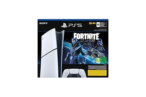 SONY PlayStation 5 Digital Edition - Fortnite Cobalt Star Bundle, inkl. 8 kosmetischer In-Game-Gegenstände und 1.000 V-Bucks für ein verbessertes Spielerlebnis