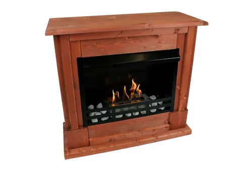 Kaminbau Mierzwa Echtfeuer-Dekokamin Rafael (Deluxe, Brenngel & Bio-Ethanol Kamin inkl. regulierbarer Brenner & Zubehör), Farbwahl, Gelkamin, Ethanolkamin, Bodenkamin, Kaminofen