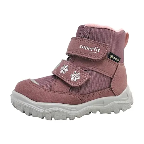 Superfit HUSKY1 lila/rosa (8510) 28 - Veganer Winterstiefel für Mädchen, wasserdicht und atmungsaktiv dank GORE-TEX, mit kuscheligem Warmfutter und zwei Klettverschlüssen für optimalen Halt. Ideal für Freizeit und Camping!