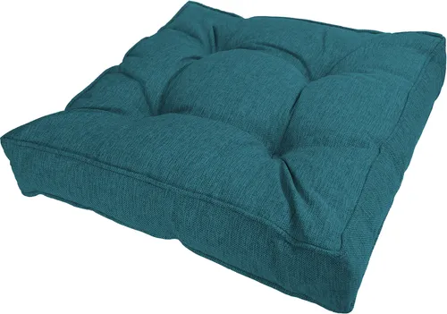 POKAR Loungekissen Sitzkissen Sitzauflagen Stuhl Stuhlkissen für Stuhl, Farbe:Dunkelgrün, Size:Sitzkissen 40x40