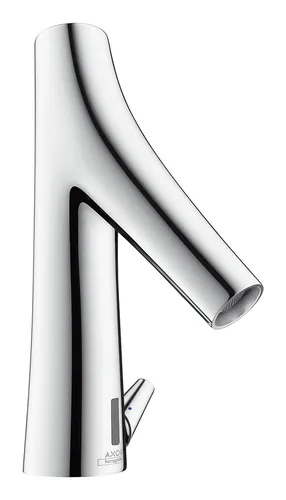 Axor Starck Organic Elektronik-Waschtischmischer - Moderne Waschtischarmatur mit Temperaturregulierung und Netzanschluss, ideal für zeitgemäße Badezimmergestaltung.