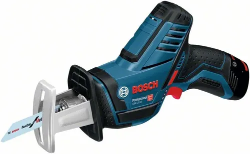 Bosch Säbelsäge GSA 12V-14 - akkubetrieben, 12V, Schnittleistung 65mm, leicht und handlich mit LED-Licht und Transportkoffer