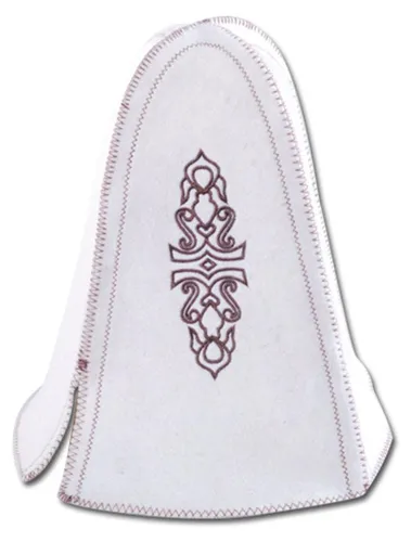 Saunahut aus Wollfilz (1061 Orient) Saunamütze mit witzigen Motiven, Filz Kopfschutz Saunakappe Filzkappe Mütze Filzhut Kappe Sauna Hut