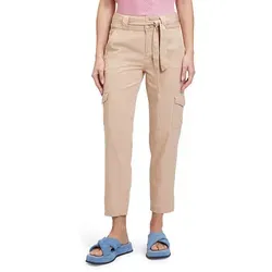 Betty Barclay Cargohose in Beige - 36 - Stoffhose mit 7/8-Beinlänge, ideal für einen lässigen Look. Ausgestattet mit praktischen Cargotaschen und abnehmbarem Gürtel für vielseitige Stylingmöglichkeiten.
