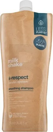 MILK SHAKE K-RESPECT Shampoo für krauses Haar 750ml - Shampoo speziell für frizziges Haar, sorgt für glatte und geschmeidige Haare mit intensiver Feuchtigkeitspflege.