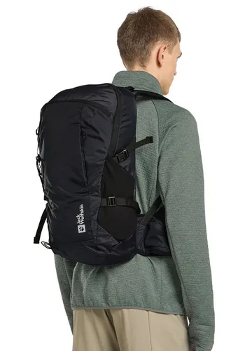 Jack Wolfskin CYROX SHAPE 25 S-L Wanderrucksack - Ausrüstung mit höhenverstellbarem Aeroshape Pro-Kontaktrückensystem für optimalen Tragekomfort und gepolsterten, verstellbaren Schulterträgern und Hüftgurt.