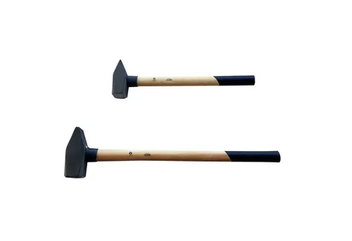 Hammer Schlosserhammer Hickorystiel 2 tlg Set 3kg/5kg - Hämmer: Robustes 2-teiliges Set mit ergonomischem Hickorystiel für optimale Kraftübertragung und Komfort beim Arbeiten.