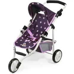 Bayer Chic 2000 Puppen Jogging-Buggy LOLA Stars lila - Puppenwagen für Kinder, mit stylischem Design und leichtem Gestell, ideal für aktive Spielzeiten.