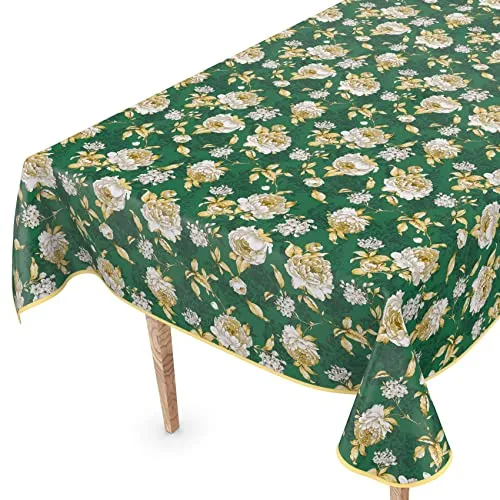 Wachstuchtischdecke 160 x 140 cm - Abwaschbar und Pflegeleicht - Robuste, abwaschbare Tischdecke aus PVC-beschichtetem Vliesstoff. Ideal für drinnen und draußen, leicht zu reinigen und schützt Ihren Tisch vor Kratzern und Flecken. Perfekt für Feste, Partys oder den täglichen Gebrauch.