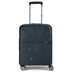 American Tourister Starvibe Spinner Koffer Blau 55 cm - Koffer für die Kabine mit 41 L, 4 Rollen für müheloses Reisen und stylisches Design in Blau – ideal für modebewusste Reisende.