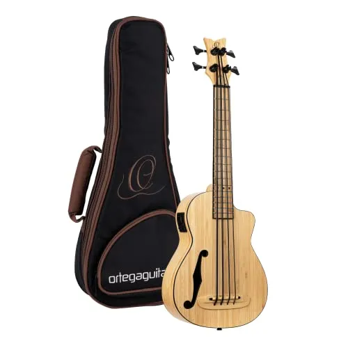 Ortega Guitars Bass Ukulele Elektro-Akustisch – RUNAB-UB in schwarz von Ortega Guitars