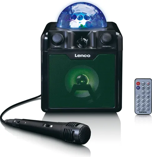 Lenco Disco-Lautsprecher BTC-050BK Karaoke-System