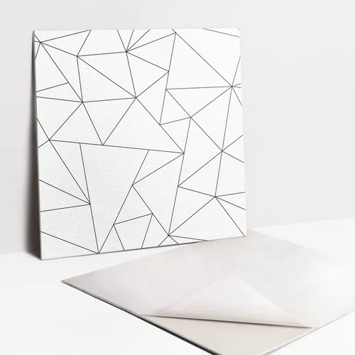 Selbstklebende PVC-Fliesen mit Linienstruktur - Moderne selbstklebende Fliesen in quadratischer Form, ideal für Büro und Wohnzimmer. Leicht anzubringen und pflegeleicht für ein stilvolles Ambiente.