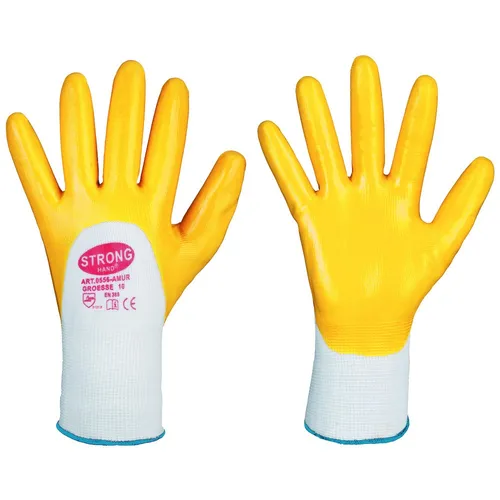 144er PACK(Paar) Gr .11 *AMUR* STRONGHAND® HANDSCHUHE gelb *AMUR* STRONGHAND® GL