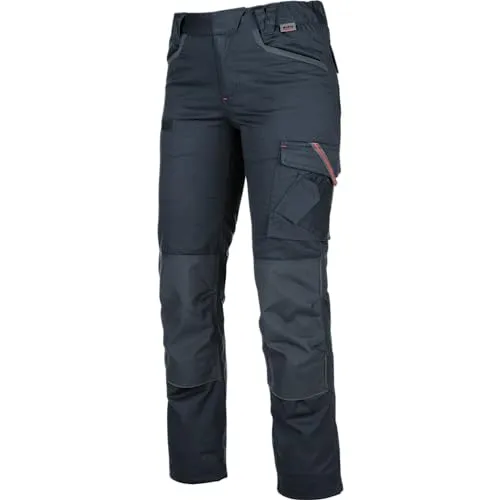 WÜRTH MODYF Bundhose Stretch X Damen - professionelle Arbeitshose für Damen - Bundhose mit Knieschutztaschen - in der Größe 38 in Blau