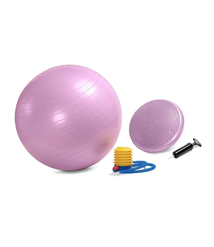 C4B Gymnastikball 65cm und Ballsitzkissen 33cm inkl. Pumpe im SET - Balance-K...