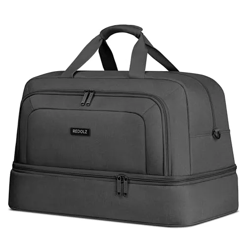 REDOLZ Weekender mit Schuhfach | Handgepäck Reisetasche 50 x 29 x 32 cm - Reisetaschen mit 42L Volumen, Schuhfach und Trolleyschlaufe für ultimativen Reisekomfort – ideal für Reisen, Sport und Outdoor-Abenteuer.