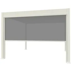 Weide Sonnenrollo für Pergola | Weiß, individuell einstellbar - Hochwertiges Sonnenrollo für Weide Aluminium-Pergolen, stufenlos einstellbar für optimalen Sonnenschutz und Luftzirkulation. Ideal für Weide Classic und Deluxe Modelle.