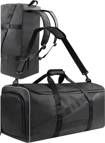 normani Sporttasche Reisetasche mit Rucksackfunktion 120 Liter schwarz