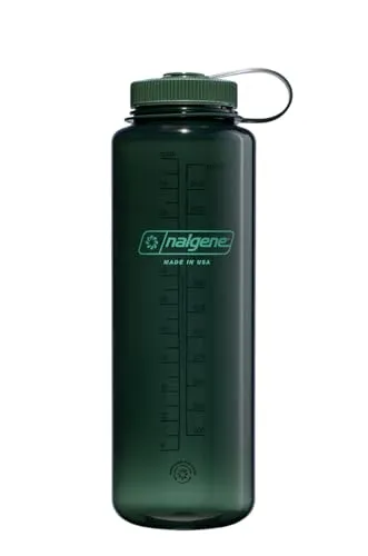 Nalgene Sustain Tritan-Wasserflasche aus BPA-freiem Material, hergestellt aus 50% Kunststoffabfällen (mit ISCC-zertifizierter Massenbilanz), 1,4 l, breite Öffnung, Jade, 48oz