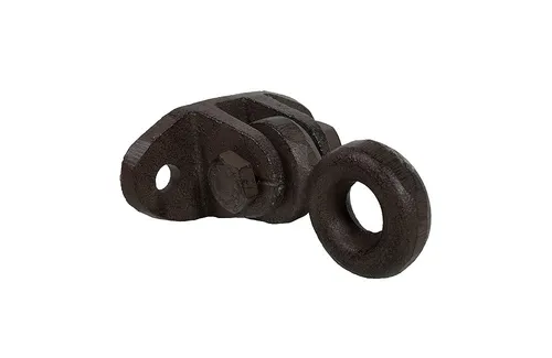 Mauerring Befestigungsring Anbindering Wandring Gusseisen Antik-Stil Braun