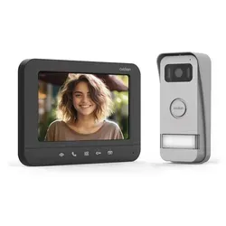Avidsen Prima 2-Draht Video-Türstation - 112300 - Haus-Alarmanlagen mit 7 Zoll Bildschirm, Zoomen-Funktion und hoher Auflösung für optimale Sicherheit und Komfort.