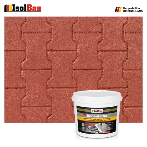 Bodenfarbe Rustikalrot 4 kg - Betonfarbe für Innen & Außen - Innen- & Außenfarben: Hochwertige, schnelltrocknende Bodenfarbe in Rustikalrot, ideal für vielfältige Untergründe und umweltfreundlich ohne Geruch.