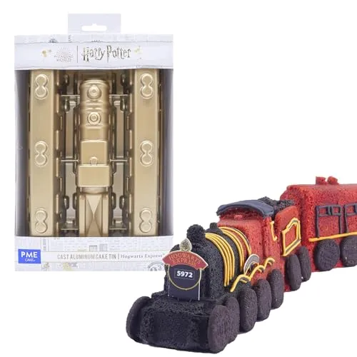PME Harry Potter Kuchenbackform, 3er-set, Hogwarts Express Zug, Golden