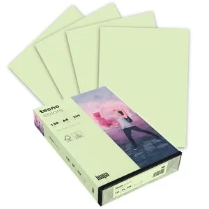 Inapa Kopierpapier tecno colors, 2100011343, A4, 120g/qm, hellgrün, 250 Blatt