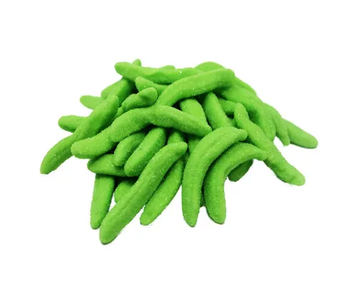 Fruchtgummi Bären & Co. Süßigkeit, Fruchtgummi mit Schaumzucker gezuckert grüne Bananen Halal 300g