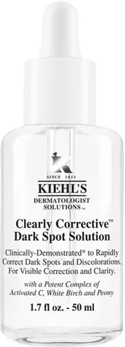 Kiehl's Clearly Corrective Dark Spot Solution Gesichtsserum 50 ml - Gesichtsserum zur Milderung von Hautverfärbungen mit aktivem Vitamin C und aufhellendem Extrakt aus weißer Birke für einen ebenmäßigen Teint und natürlichen Glow.