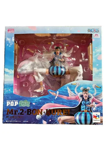 Megahouse One Piece Playback Andenken Mr.2 Bon Ton Bentham Statue - Aufstellfigur & Statue, limitierte Ausgabe von Mr. 2 Bon Clay aus One Piece, hochwertig aus PVC und ABS gefertigt, ideal für Sammler und Anime-Fans.