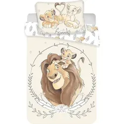 Disney Simba Mufasa Bettwäsche für Babys, 2-teilig in beige von Disney