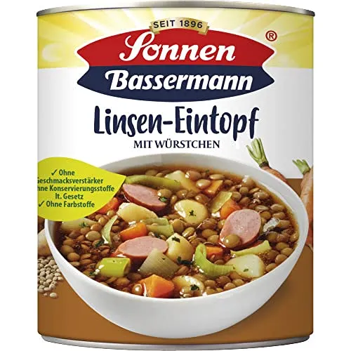 Produktbild Sonnen Bassermann Linsen-Topf, 800 g Dose