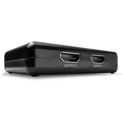LINDY 38357 2 Port HDMI-Splitter – 4K Unterstützung - Switches, ideal für das gleichzeitige Ausgeben von 4K-Inhalten auf zwei Bildschirmen ohne Qualitätsverlust.