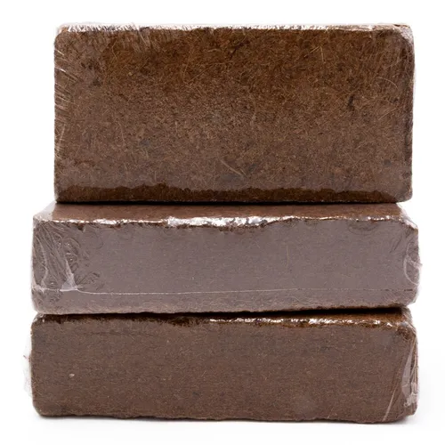 3x ca. 650 g - feine Humusziegel , Kokoserde , Quellerde , Kokosziegel ,