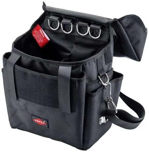 Knipex Werkzeugtasche 00 50 50 T LE – Ideal für Höhenarbeiten - Zubehör mit durchdachter Aufteilung, 12 Liter Volumen und robustem, schmutz- und spritzwassergeschütztem Material – perfekt für Kletterarbeiten und optimale Organisation von Werkzeugen.