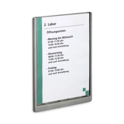 Durable Türschild 4867-37, Click Sign A4 in graphit von DURABLE