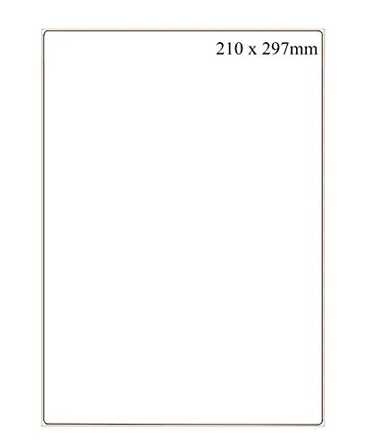 Blatt Universal Etiketten Aufkleber 210 x 297 mm Etiketten A4 Selbstklebend 100 Etiketten Aufkleber