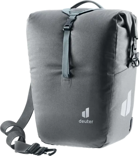 deuter Valbona 20+5 Hinterradtasche - anpassbare BagFix-Halterung, erweiterbares Volumen und abnehmbare Regenhülle für optimalen Schutz