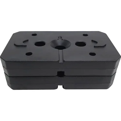 Gewichteplatten Set, 2 tlg. schwarz in schwarz von Christopeit